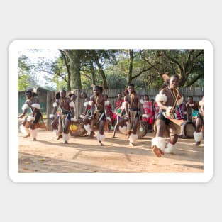 African Traditional Dance in Eswatini (Swaziland) Sticker